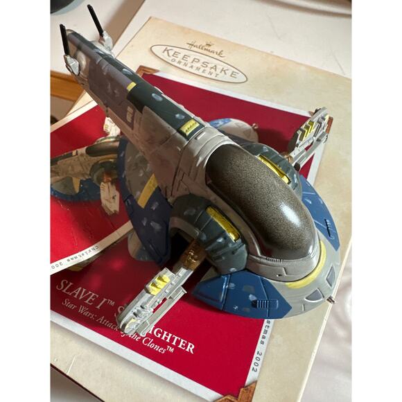 Star Wars Hallmark keepsake ornament slave 1 starfighter attack of the clones - Picture 9 of 12
